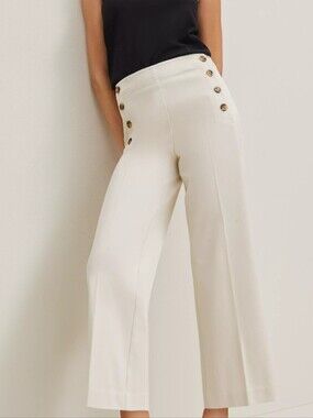 Ann Taylor Factory  Wide-Leg Sailor Curvey Pants